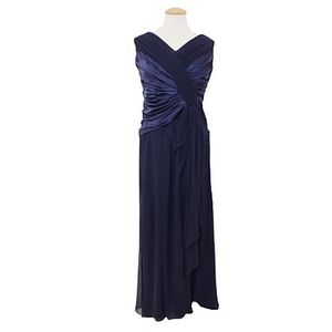 Xscape Midnight Blue Silk Evening Gown- Sz. 2/4